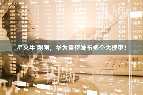 星火牛 刚刚，华为重磅发布多个大模型！